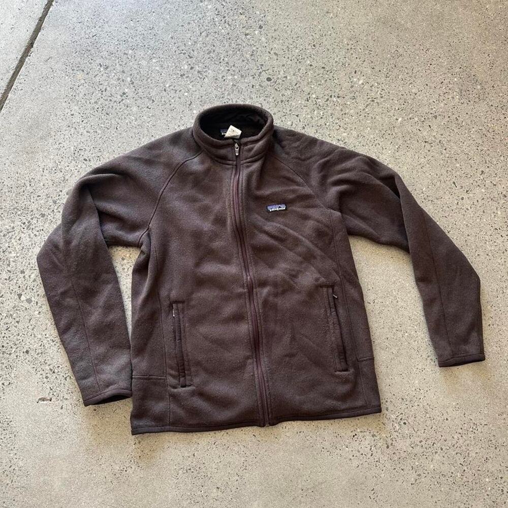 Patagonia brown fleece jacket medium